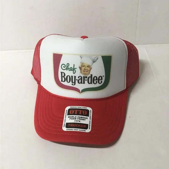 Chef Boyardee 1965 Logo Foam Trucker Mesh Snapback Hat - Picture 3 of 3